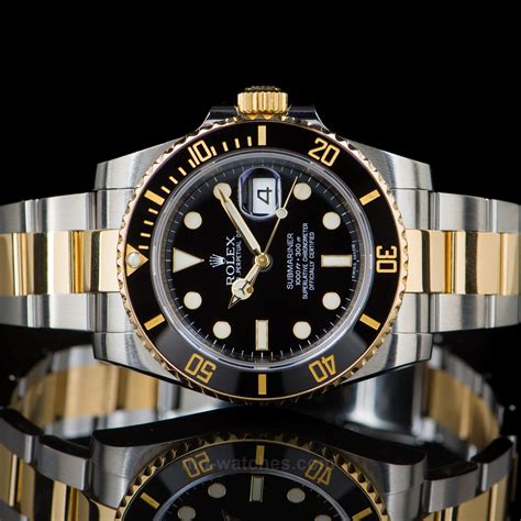 rolex submariner two tone gold